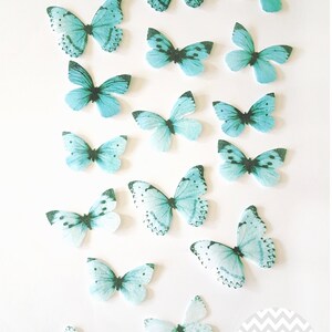 Edible Butterflies, Ombre 3D Double-Sided Wafer Paper Toppers for Cakes, Cupcakes or Cookies image 2