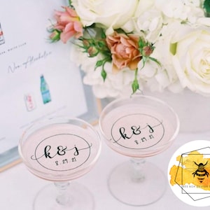 Edible Bride & Groom Drink Toppers