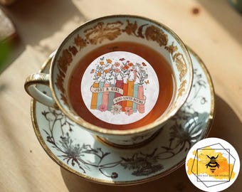 Edible Book Lover Drink Toppers