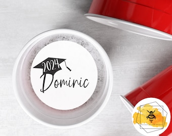 Edible Custom Graduation Drink Topper
