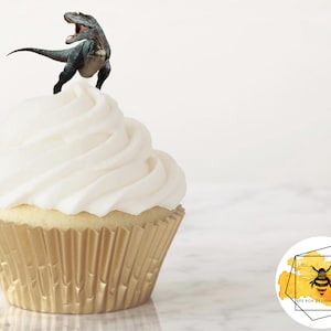 Edible Dinosaur Cupcake Toppers, Extra Thick Wafer Paper