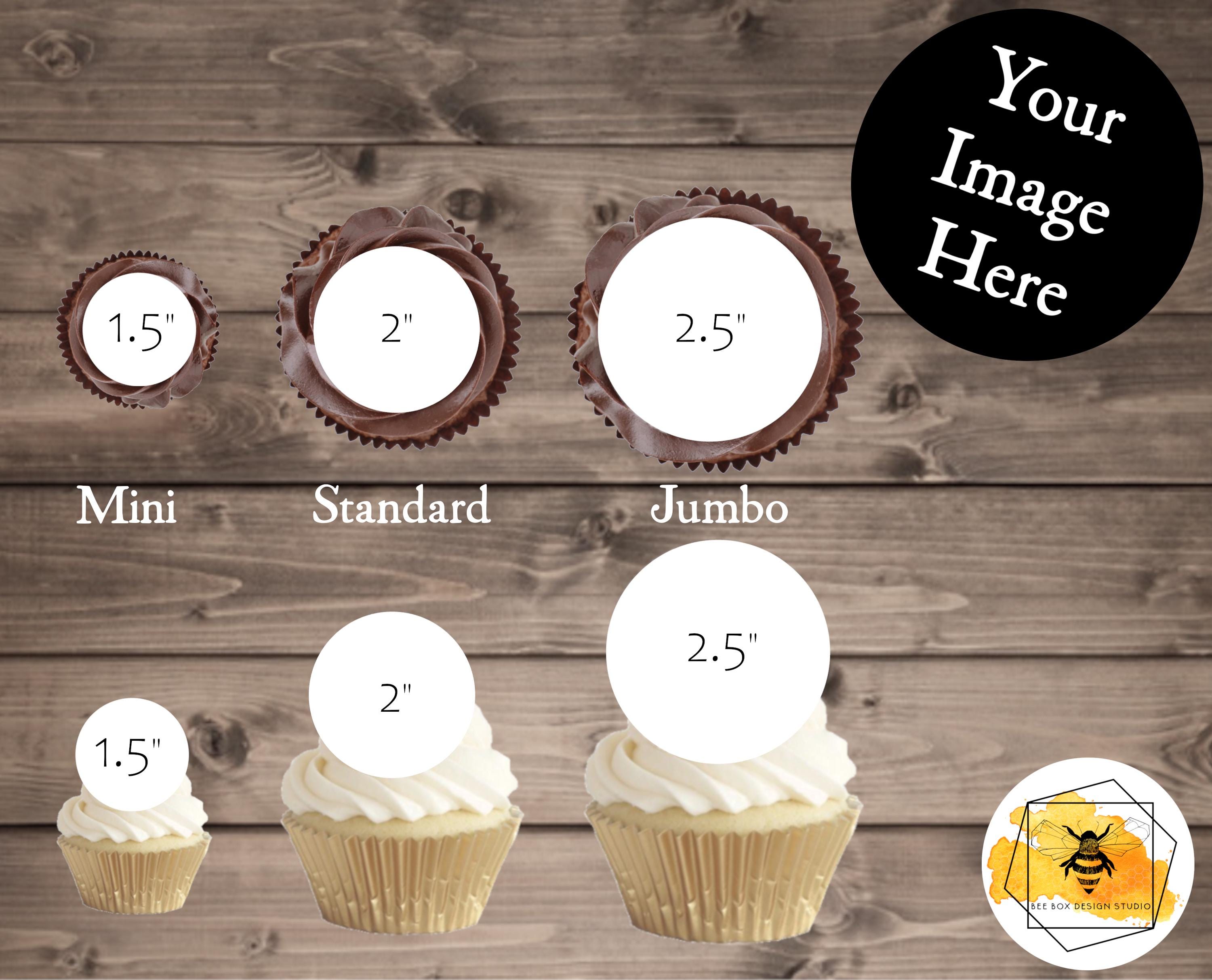 Xsstarmi Confezione da 60 decorazioni commestibili per cupcake, in carta di riso, per battesimo cristiano, decorazione per cupcake a tema religioso, baby shower, feste di compleanno, decorazioni per