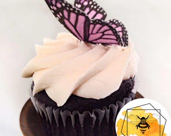 Large Monarch Edible Butterflies for Cakes & Cupcakes
