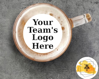Edible Custom Sports Team Logo Drink Toppers