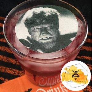 Halloween Edible Drink Toppers Classic Horror Spooky Movie Vintage Cocktail Garnish