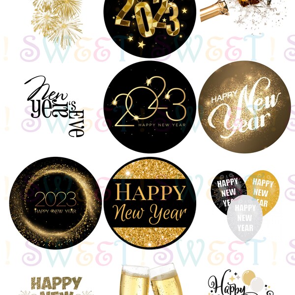 New Year Cupcake - Etsy