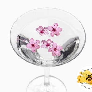 食べられるウエハース紙の桜ドリンクトッパー