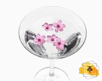Edible Wafer Paper Cherry Blossom Drink Toppers