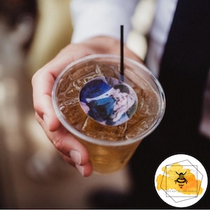 Edible Custom Photos or Logos Drink Toppers