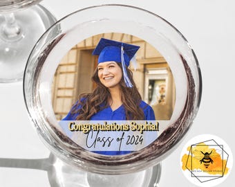 Edible Graduation Photo Drink Topper