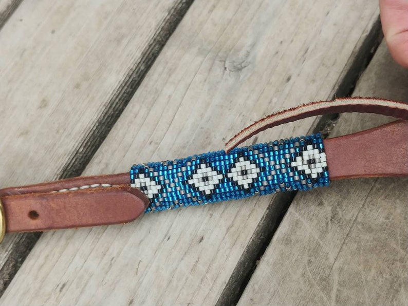 Hand Beaded Browband Headstall