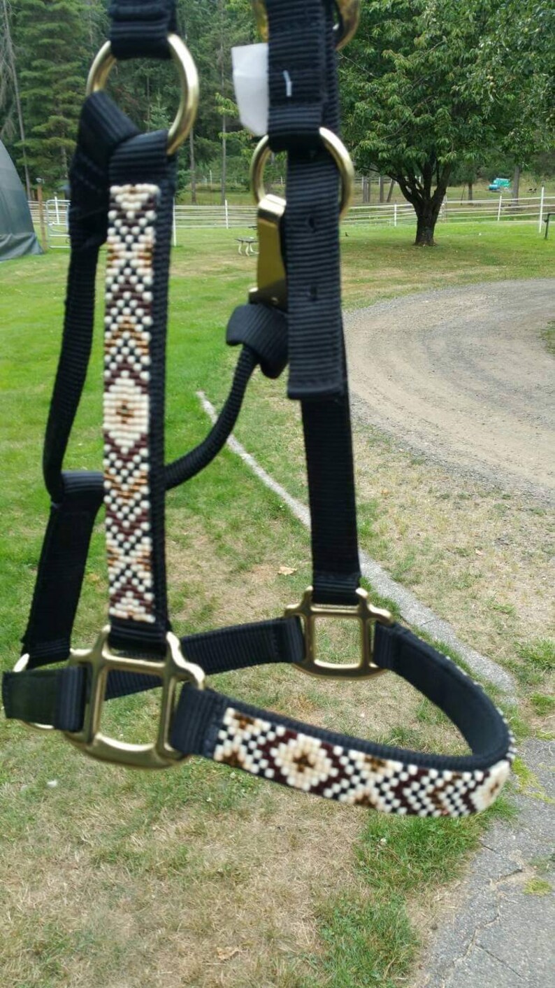 Custom Beaded Horse Halter Etsy