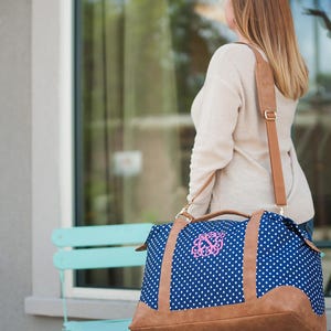 Weekender Travel Duffle Bag, Personalized Duffel Bag, Bridesmaid Gifts, Bachelorette Party, Monogrammed Travel Bag, Carry-on Travel Bag