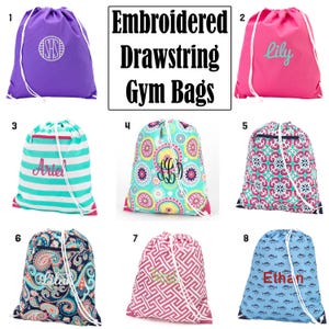 Drawstring Backpack, Cinch Sak, Sports Drawstring Backpack, Embroidered Drawstring Bag