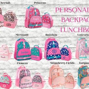 Personalized Kids Backpack, Boys Backpack, Girls Backpack, School Backpack, Embroidered Backpack