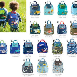 Personalized Quilted Backpack – Stephen Joseph Toddler Treasure Bag