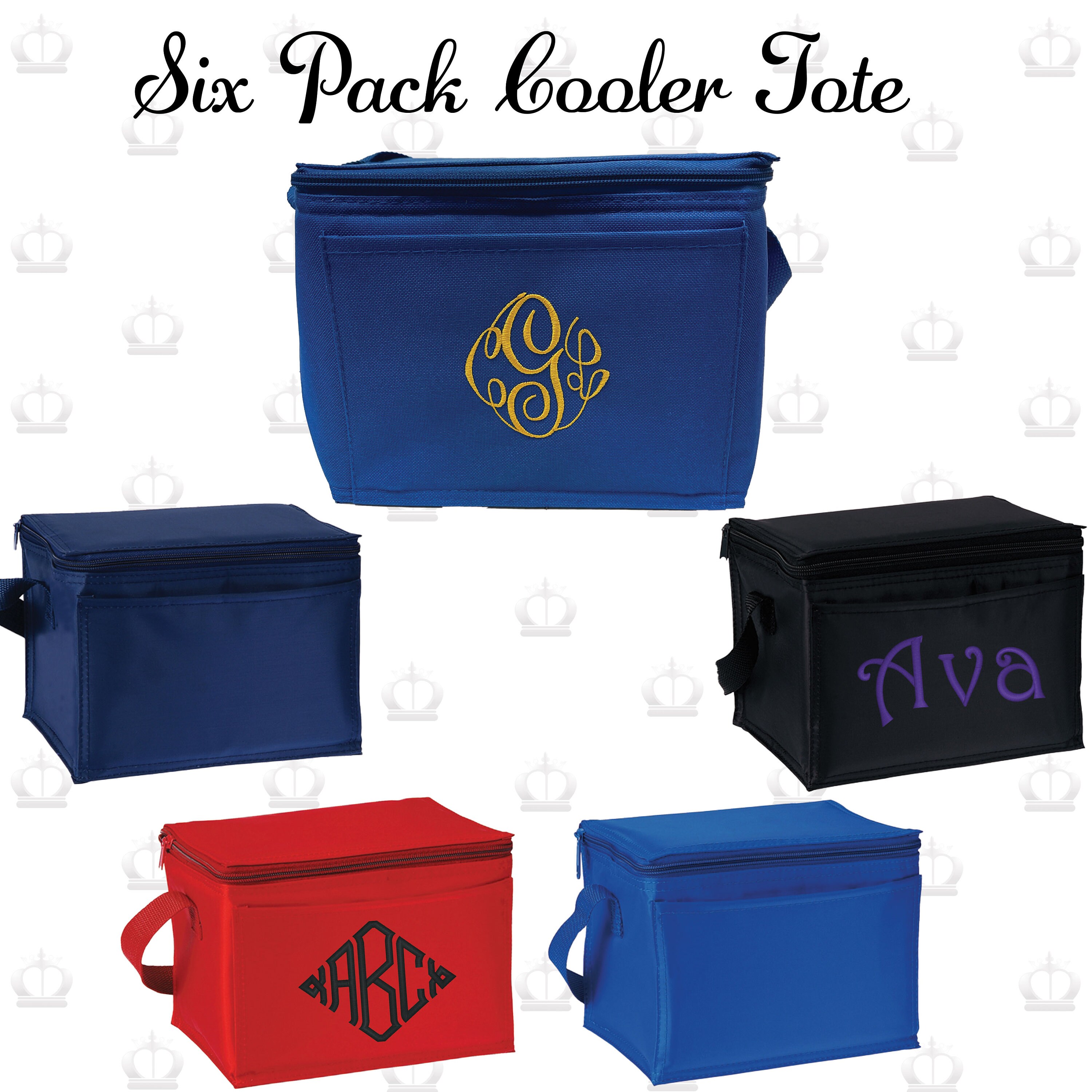 monogrammed cooler tote