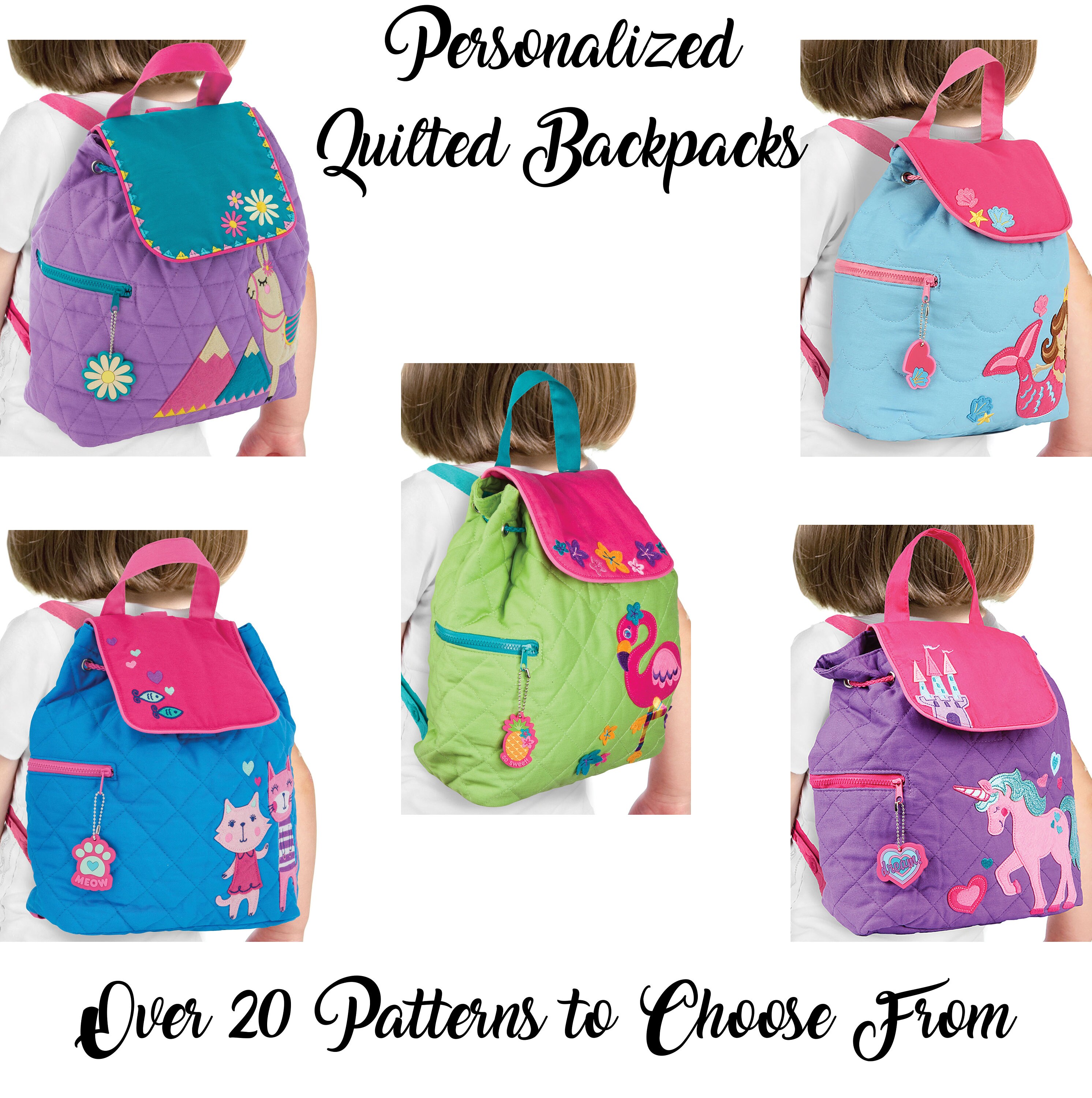 Stephen Joseph Backpack Personalized Quilted Backpack Etsy