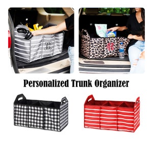 Personalized Trunk Organizer, Personalized gifts, Personalized Tote Bag, Car Organizer, Car Accessories, Organizer