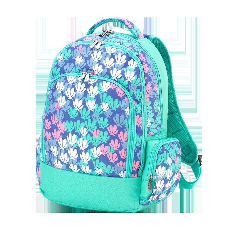 Embroidered Backpack Monogrammed Lunch Box Embroidered Lunchbox Personalized Pencil Bag in Mermazing Personalized Kids Backpack
