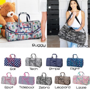 Girls Duffel Bag Boys Duffel Bag Monogrammed Duffel Bag