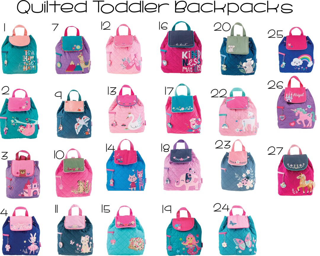 Stephen Joseph Backpack, Personalized Quilted Backpack, Quilted