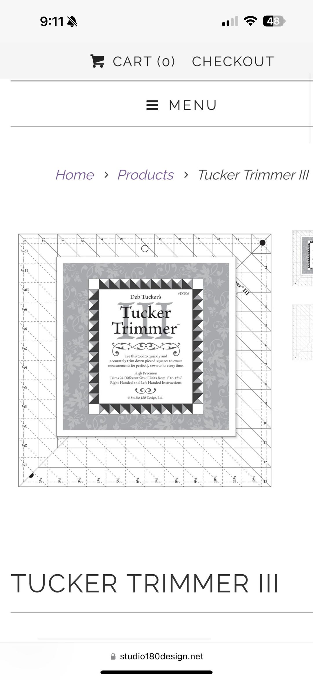 Tucker Trimmer 3 by Reb Tucker Acrylic Ruler - Etsy
