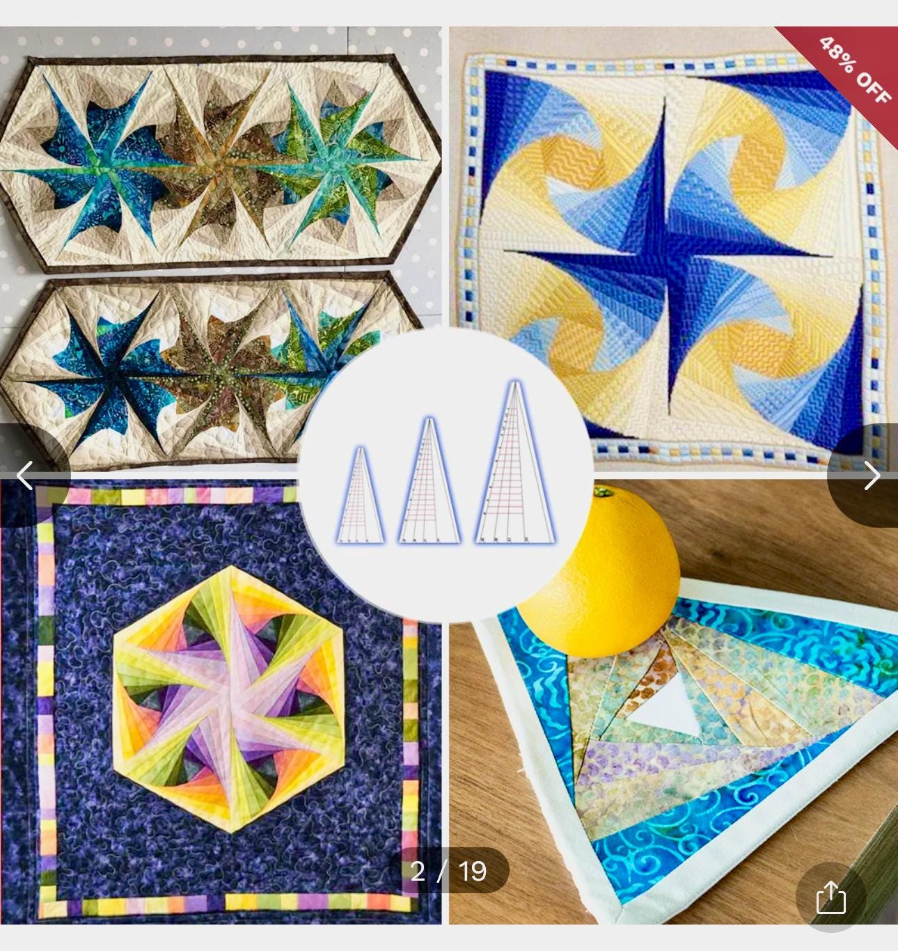 Swirl Patchwork Ruler Tool Set~ Acrylic Set - Etsy