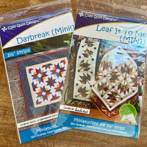 Cozy Quilt Designs Mini Quilt Patterns~ Various