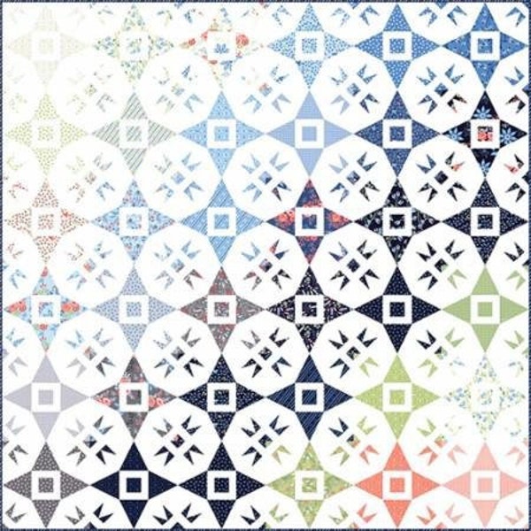 A Star Filled Sky quilt pattern- paper- Quilt Jane