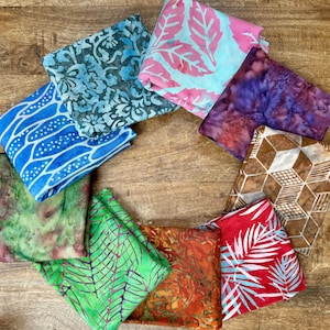 Hoffman Bali Batik 1/2 Yard Bundle ~ 9 Piece Bundle