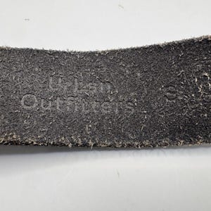 Western Cowhide Leather Belt Engraved Buckle Urban Outfitters Size 34 image 7