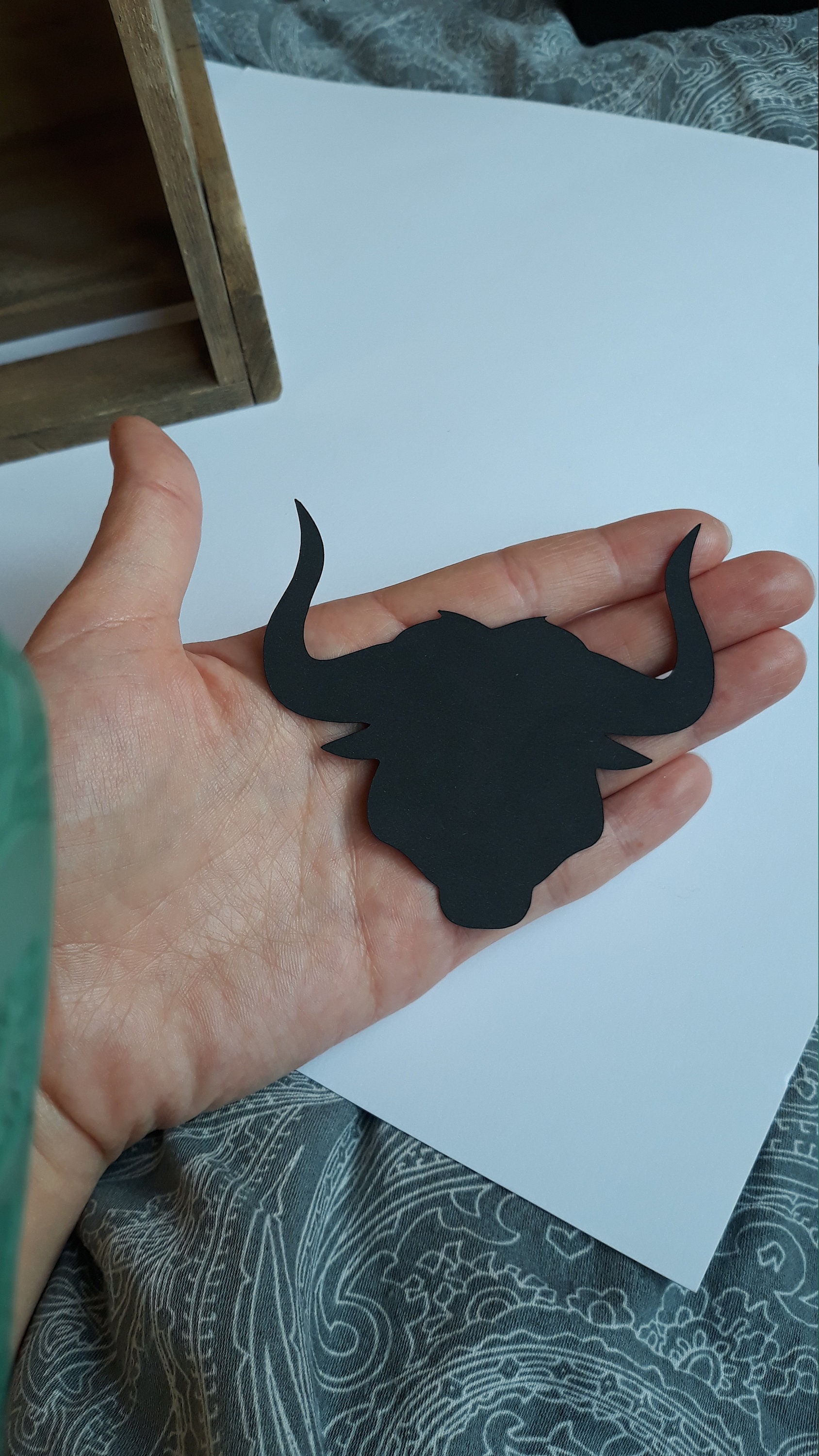 30 grandes cabezas de toro troquel cabezas de toro de papel Etsy España