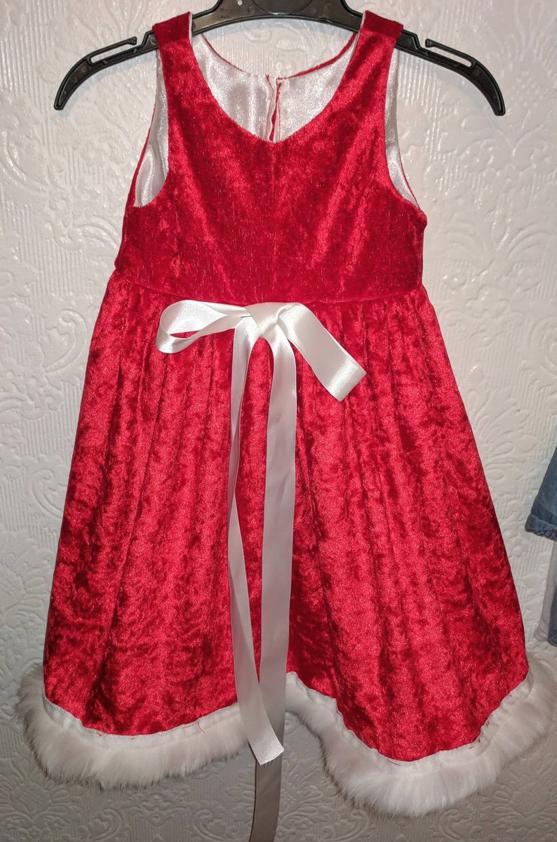 girls red xmas dress