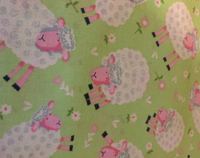 Silly Sheep 100% cotton fabric sold by the yard