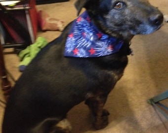 Patriotic dog bandanas