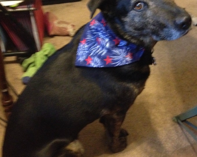 Patriotic dog bandanas