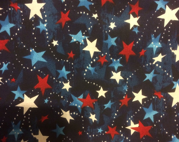 Stars on a String 100% cotton fabric, solde by the yard