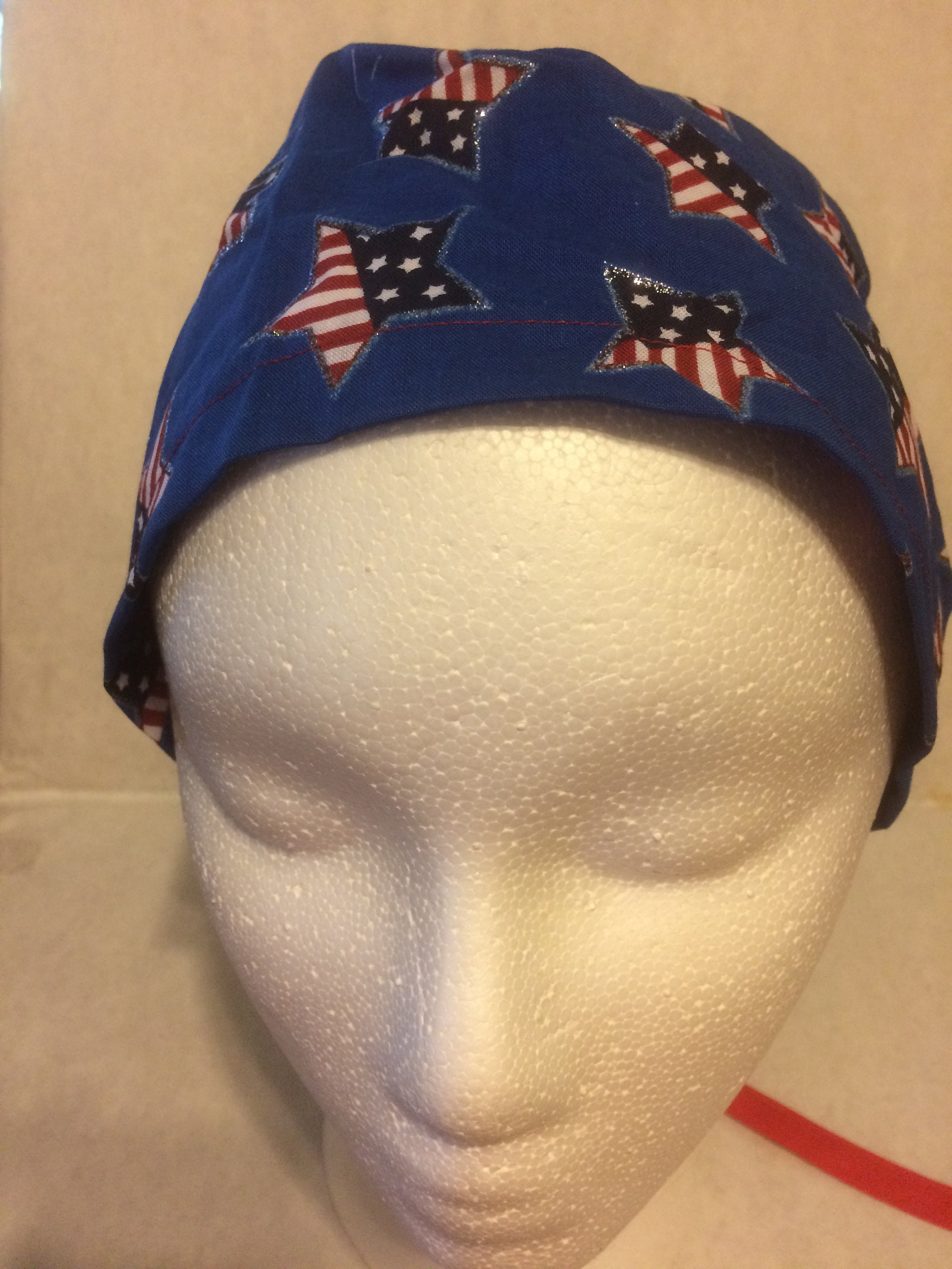 Holiday Stars Fabric Surgical Cap