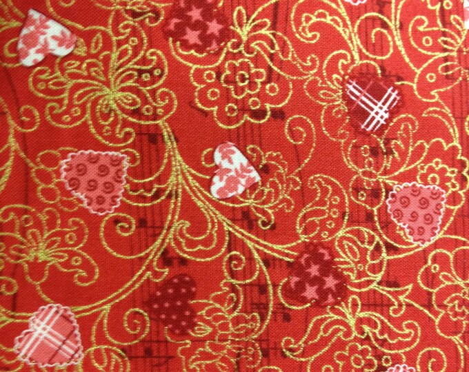 Love Song 100% cotton fabric-sold by the yard  #389