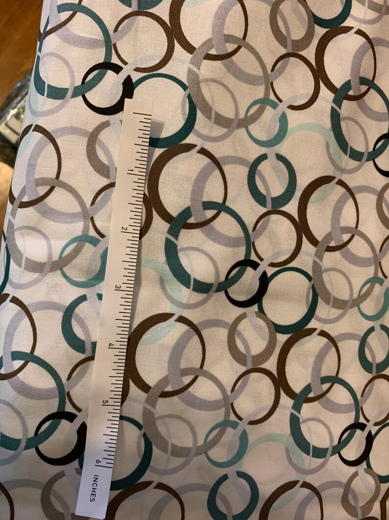 Looped Rings 100/% cotton fabric sold by the yard