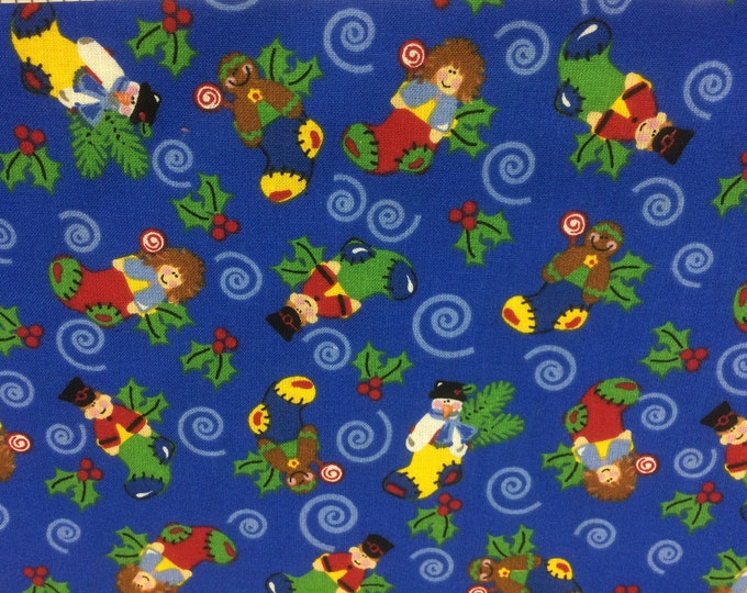 Stocking Stuffers 100% cotton fabric, sold by ( multiple lengths)  #309