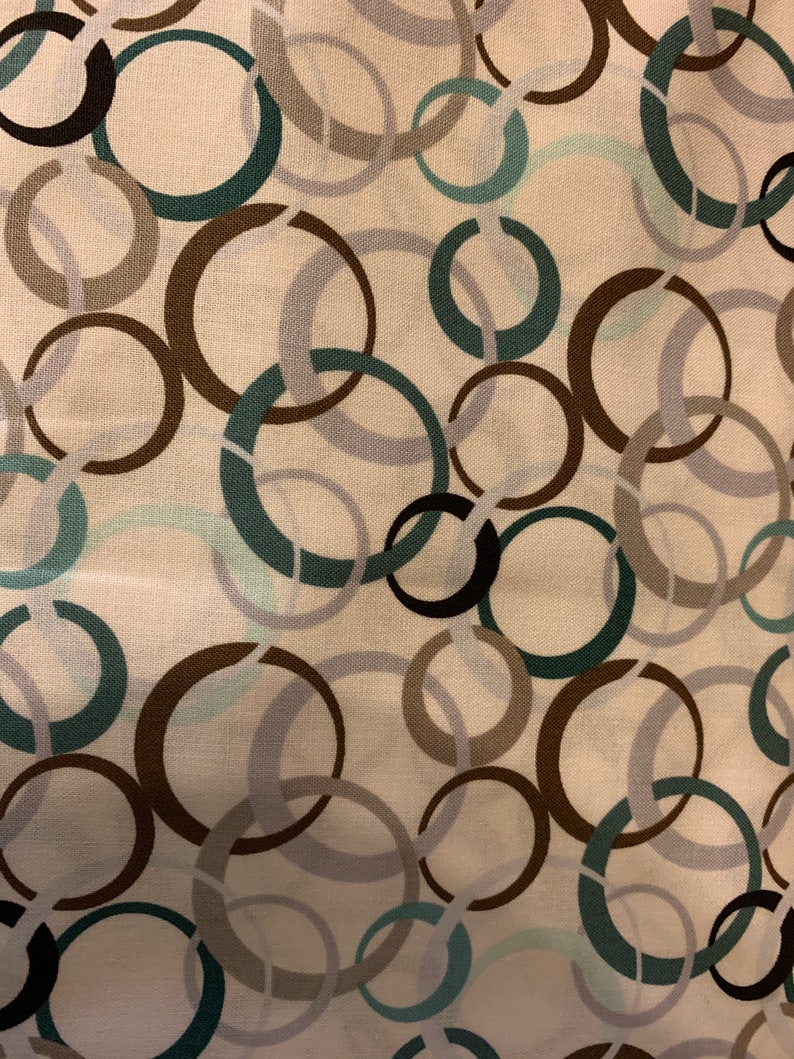 Looped Rings 100/% cotton fabric sold by the yard