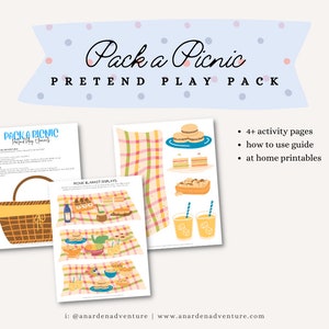 Zestaw do zabawy w piknik: materiały do druku z aktywnościami sensorycznymi (do pobrania w wersji cyfrowej)
