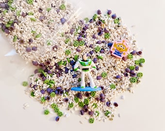 Star Command Sensory Filler - Buzz Lightyear Inspired - Toy Story Sensory Bin