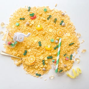 LEMONADE STAND Mini Maker Kit - Lemonade Sensory Kit - Sensory Play On-the-Go - Sensory Learning Kit - Summer Lemonade Kit - Montessori Play