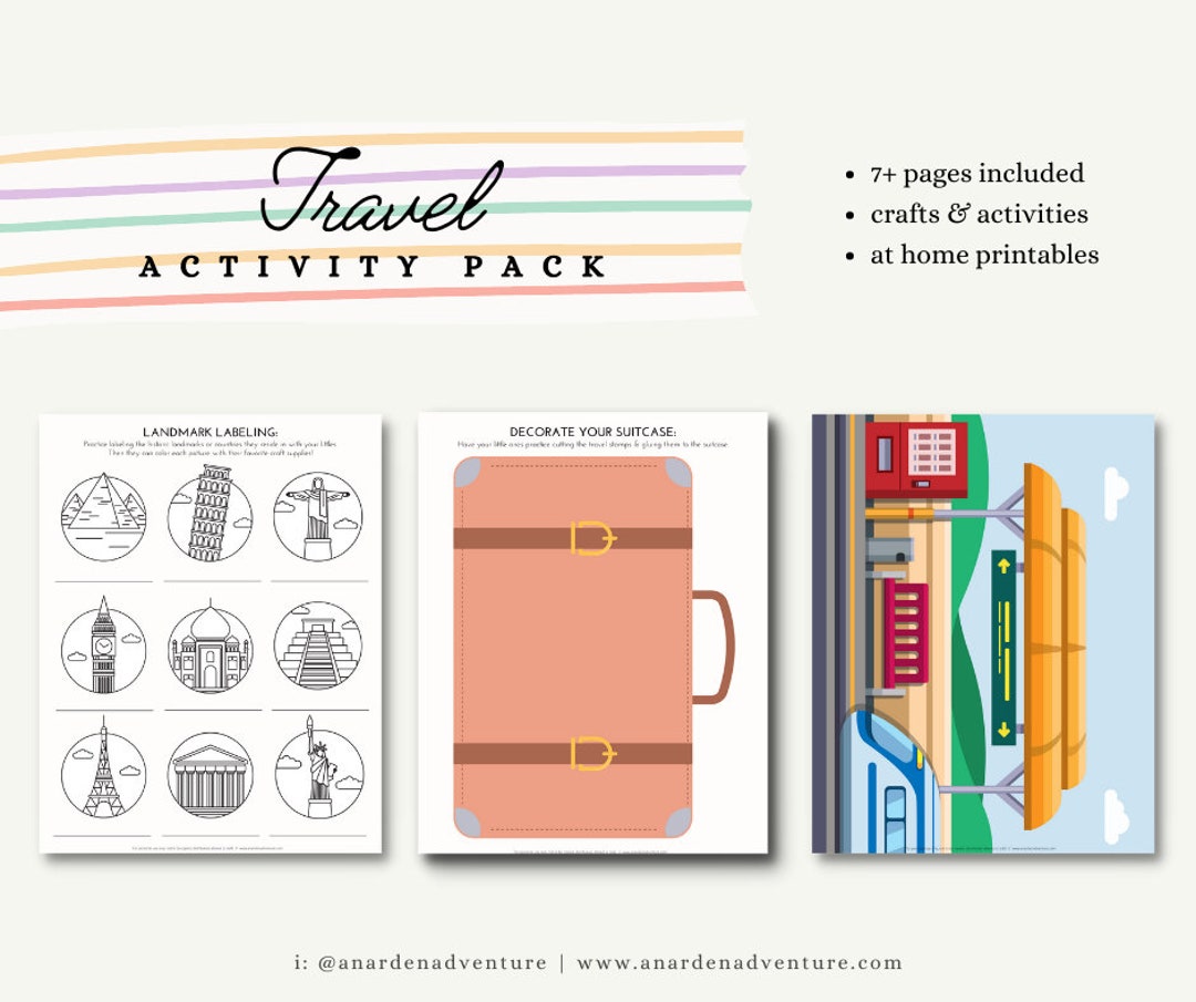 Free Travel Printables For Kids: Suitcase Craft