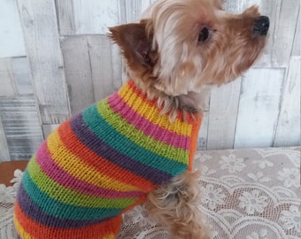 knitted coats for small dogs