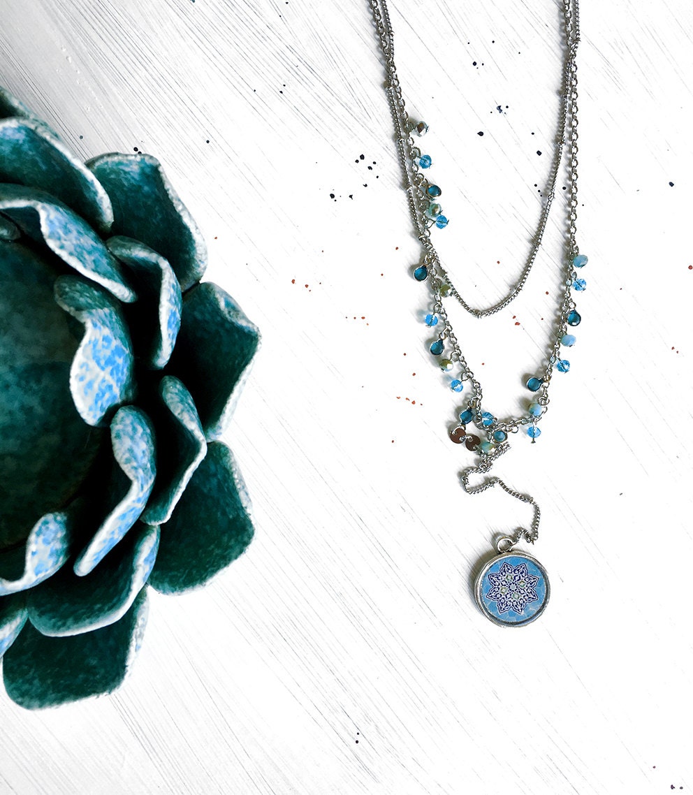 SOHA elegant double layer necklace bohemian jewelry, Persian vintage ...