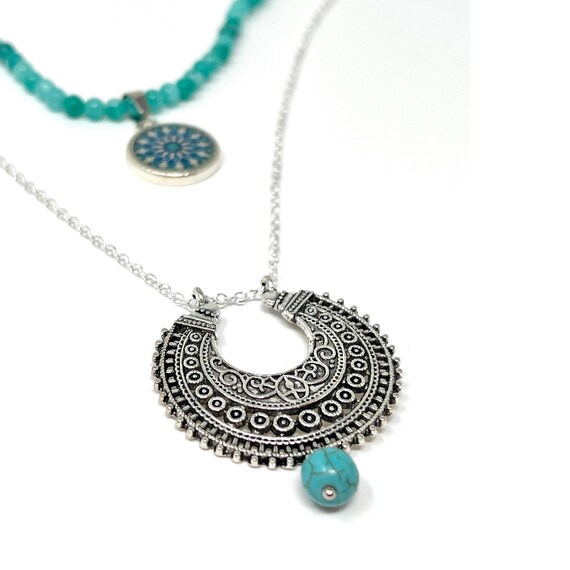 SOPHIE Double Layer Persian Necklace Birthday Gift, Oriental